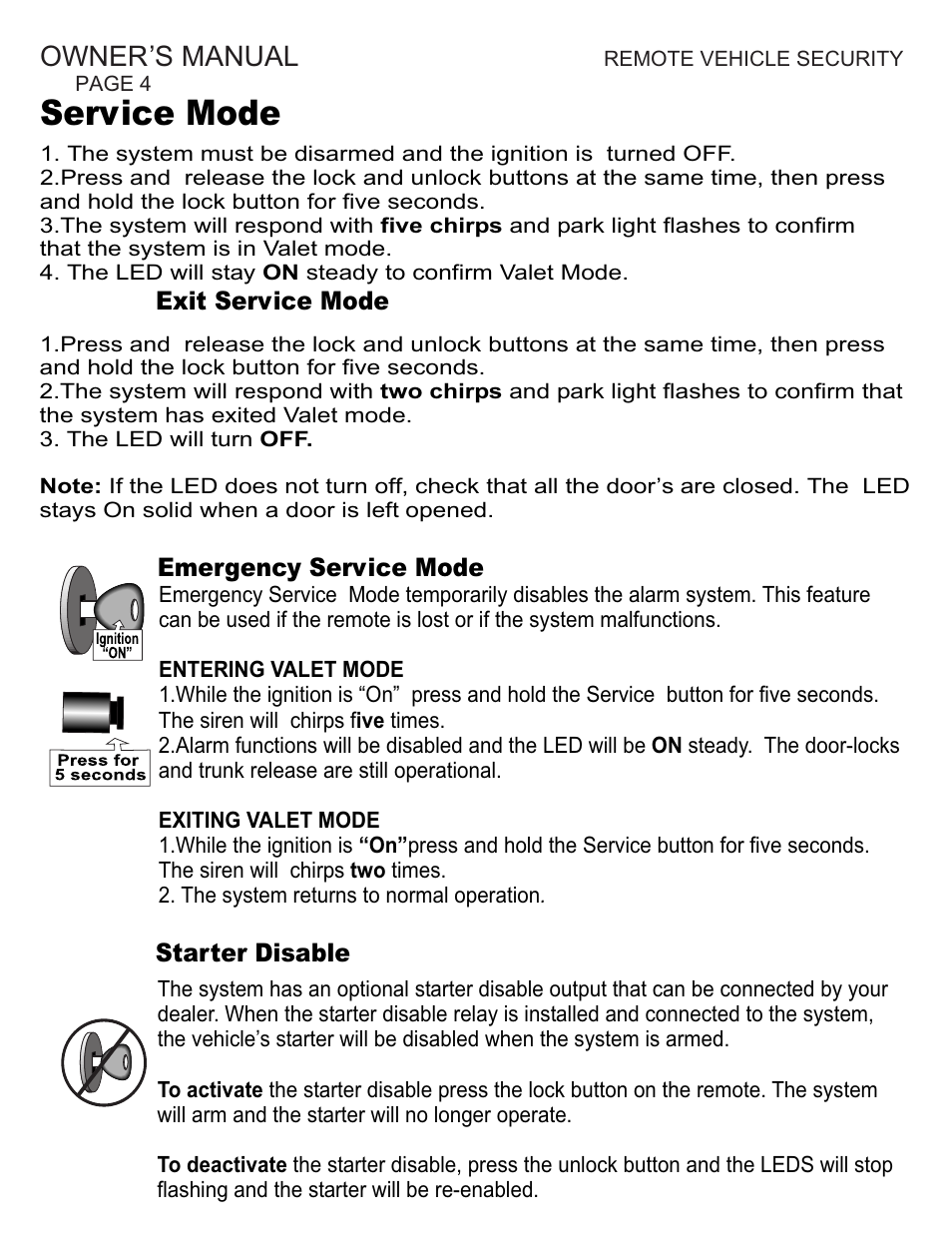 Service mode, Owner’s manual | Ultra Start CJ Series User Manual | Page 4 / 8