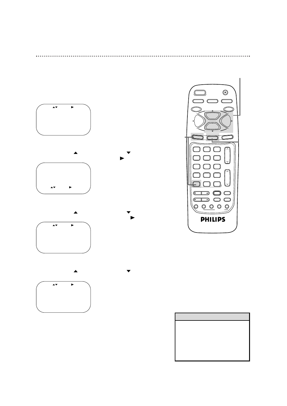 18 setting the clock (cont’d), Time zone, Helpful hints | Press the vcr button, then press the menu button, Press the status/exit button | Philips VRB664AT User Manual | Page 18 / 68