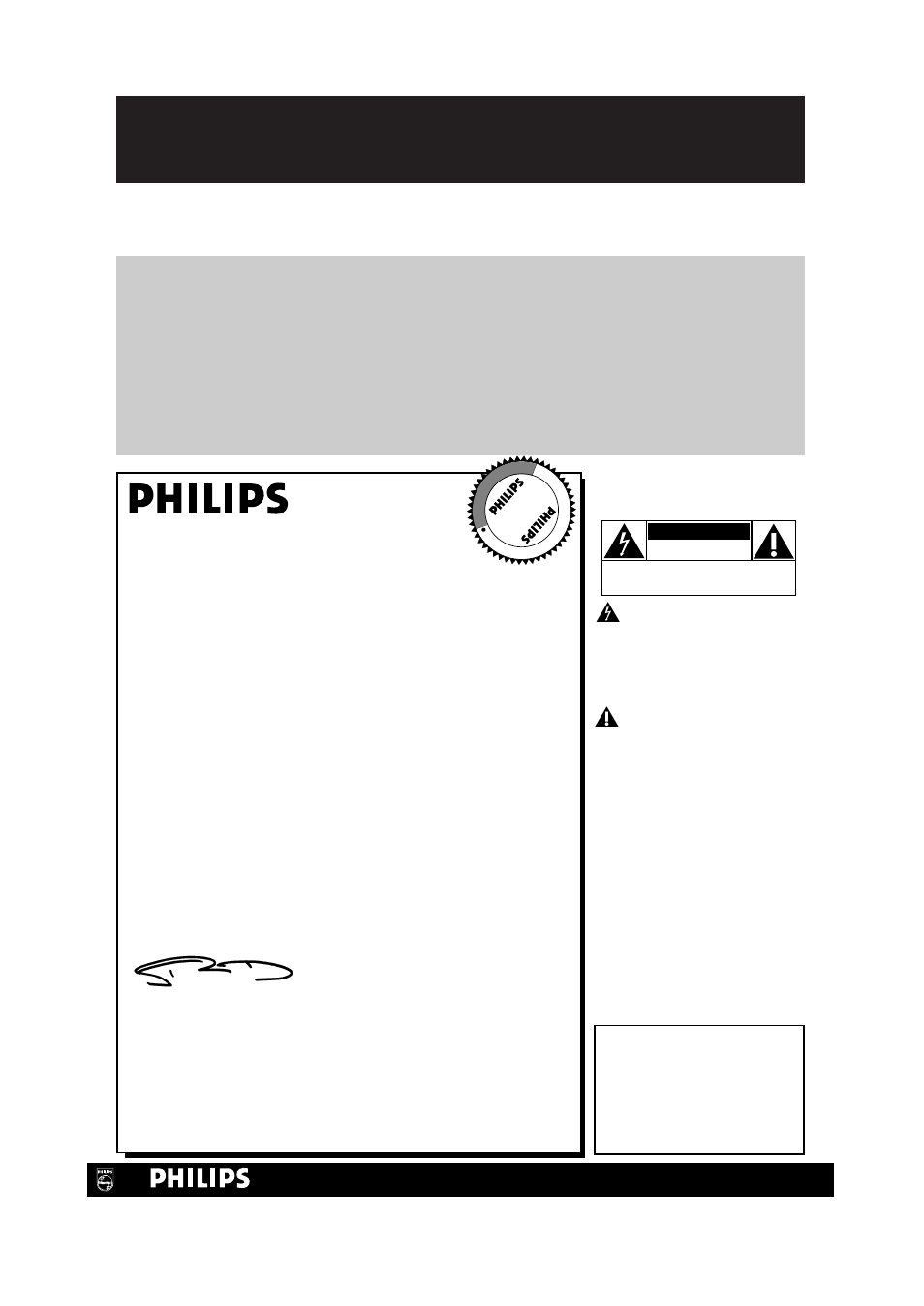 Safety, Warranty verification, Owner confirmation | Model registration, Hurry, Know these, Symbols, For customer use | Philips VRB664AT User Manual | Page 2 / 68