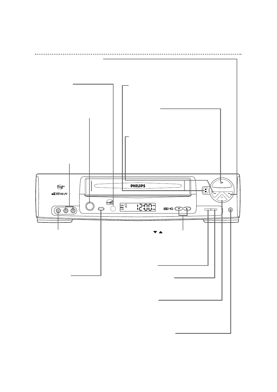 28 front panel | Philips VRB664AT User Manual | Page 28 / 68