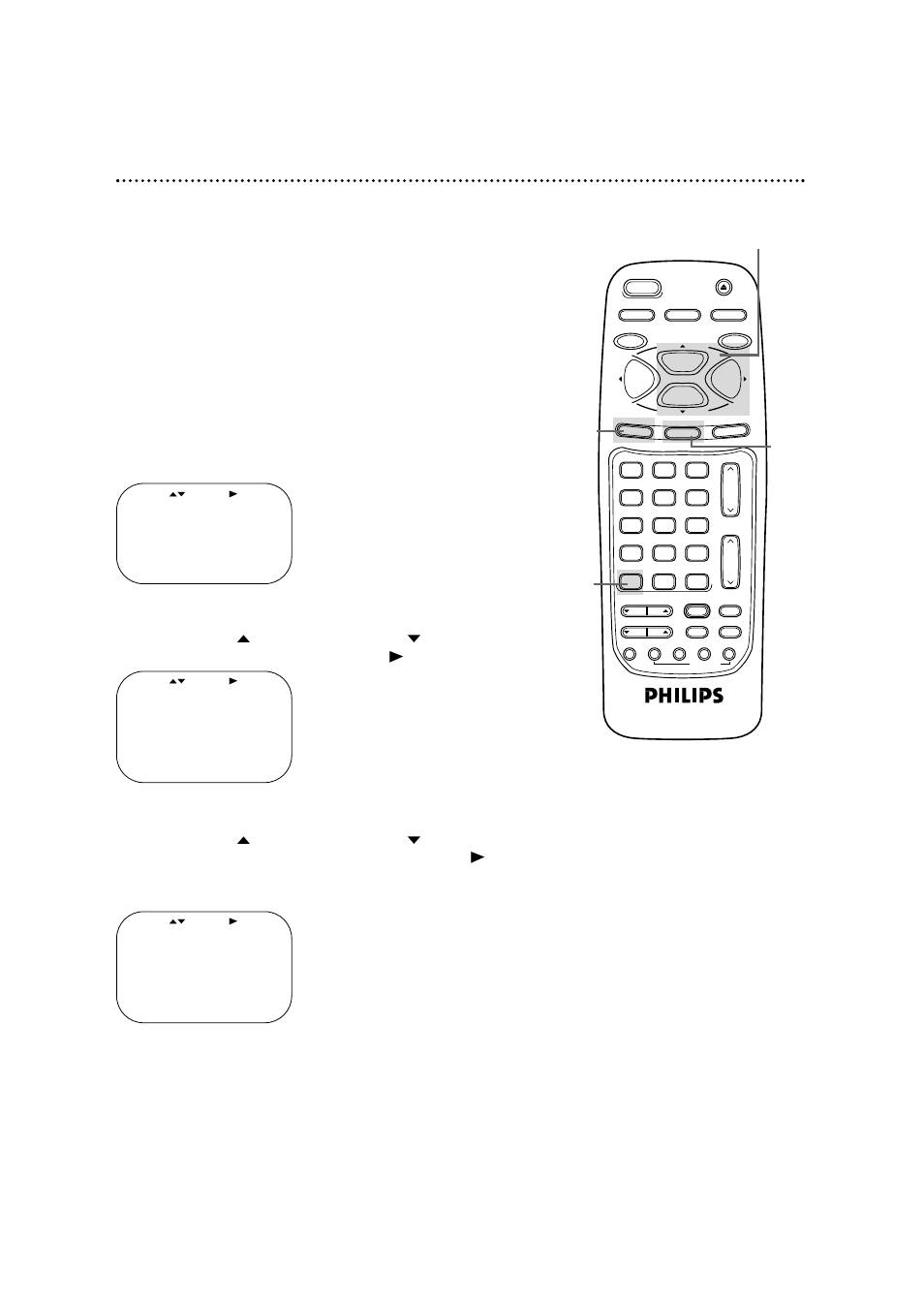 54 blue background | Philips VRB664AT User Manual | Page 54 / 68