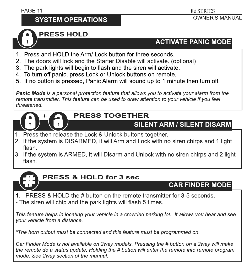 Ultra Start 80 Series User Manual | Page 11 / 24