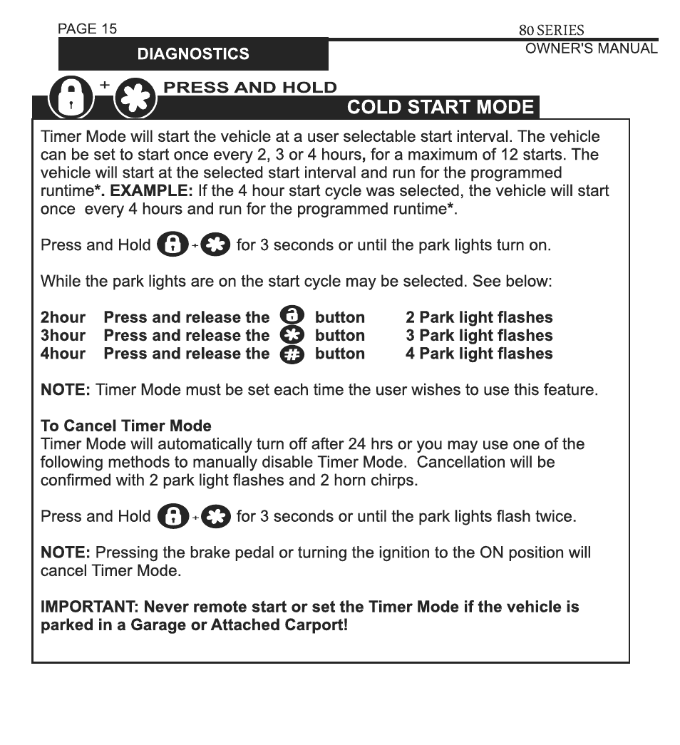 Ultra Start 80 Series User Manual | Page 15 / 24