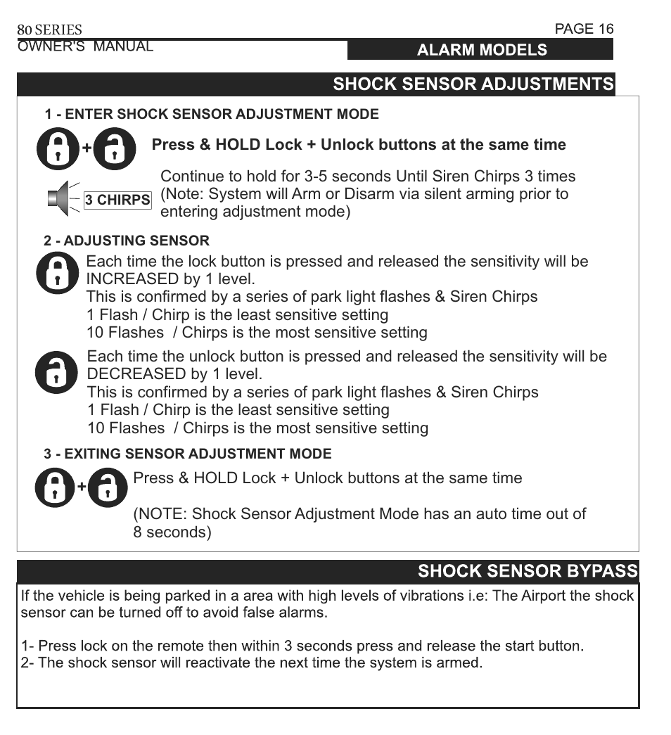 Ultra Start 80 Series User Manual | Page 16 / 24