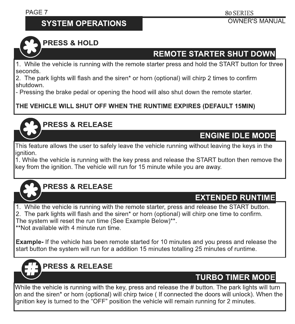 Ultra Start 80 Series User Manual | Page 7 / 24