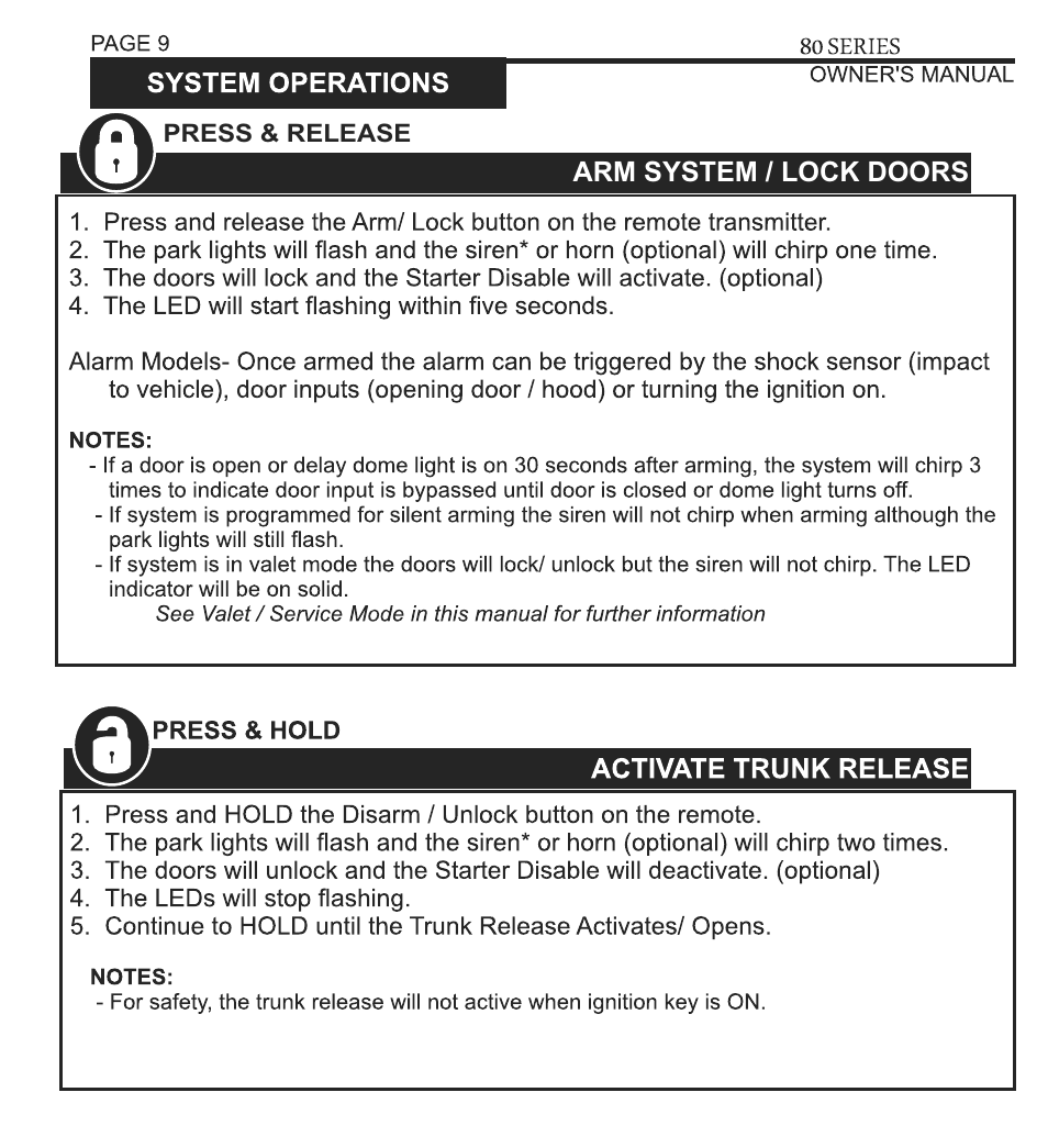 Ultra Start 80 Series User Manual | Page 9 / 24