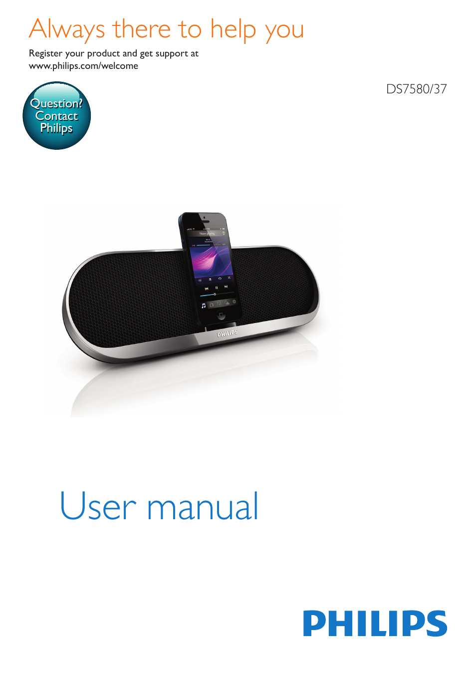 Philips DS7580-37 User Manual | 9 pages