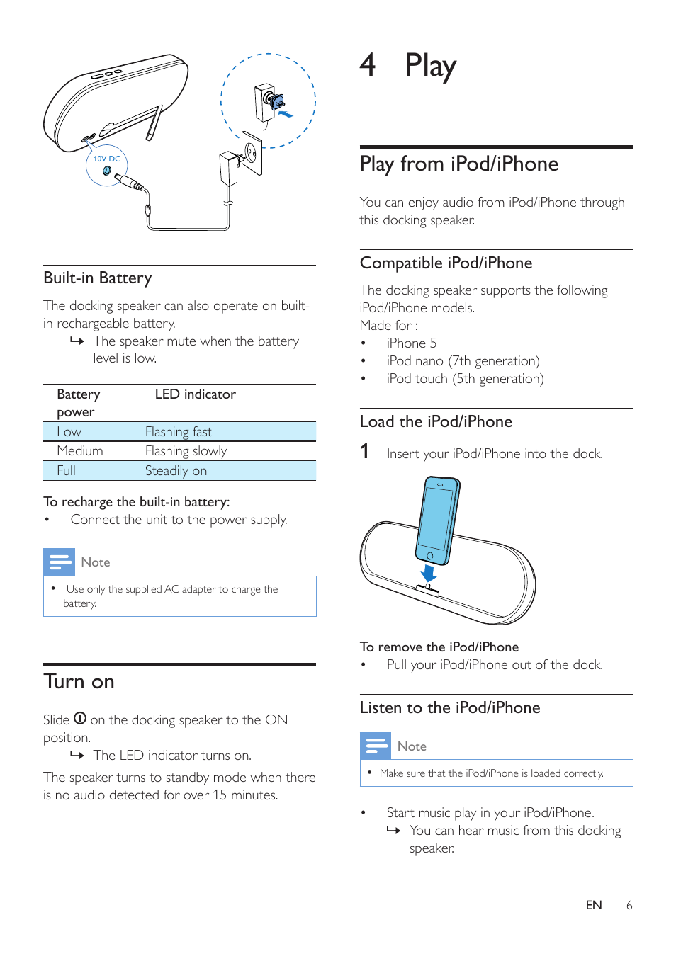 4 play | Philips DS7580-37 User Manual | Page 6 / 9