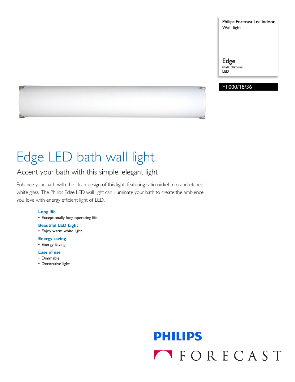 Philips FT0001836 User Manual | 2 pages