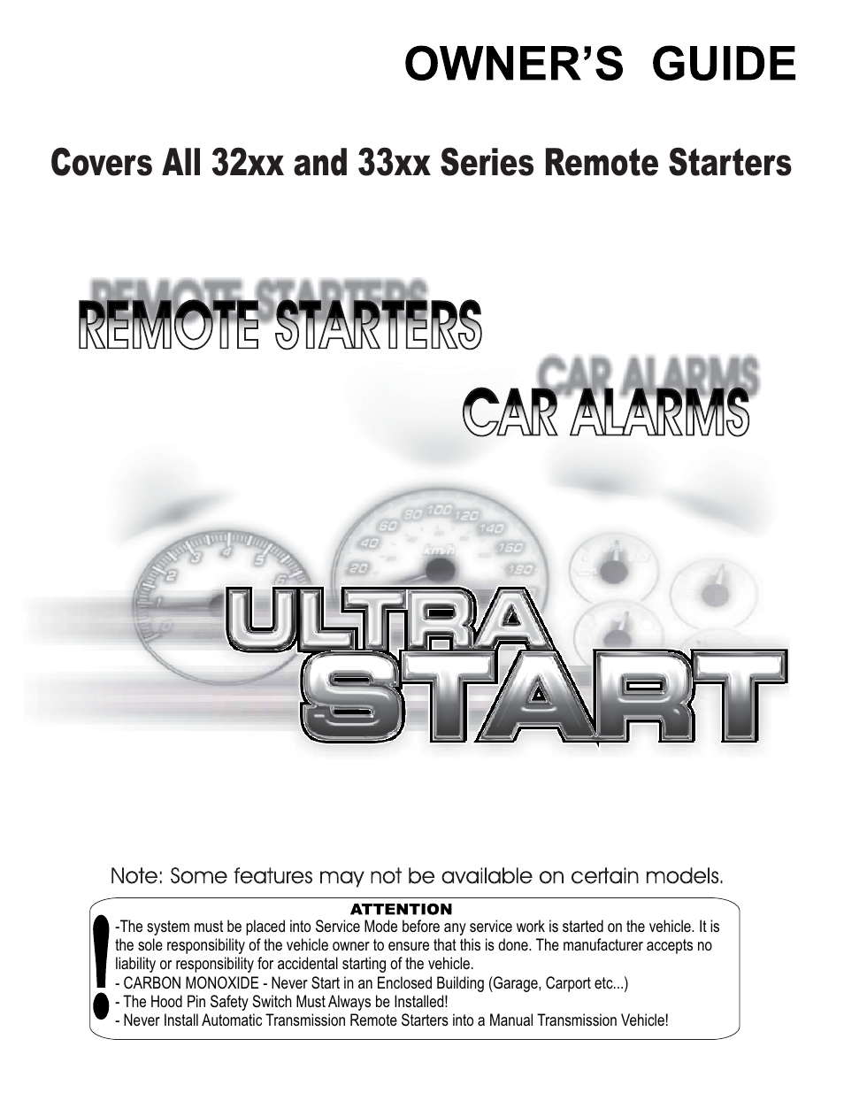 Ultra Start 32xx Series User Manual | 12 pages