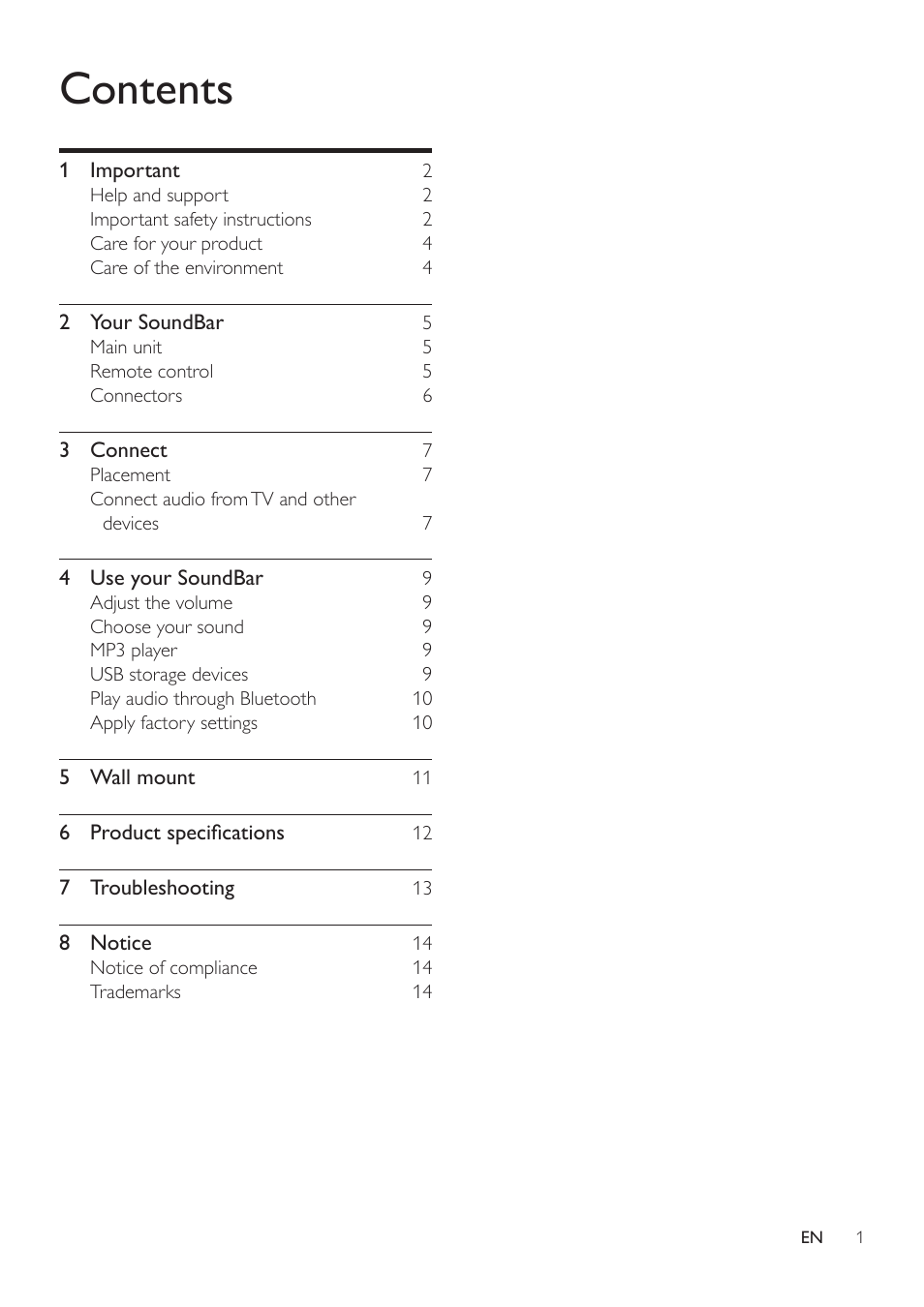 Philips HTL2111A-F7 User Manual | Page 3 / 18