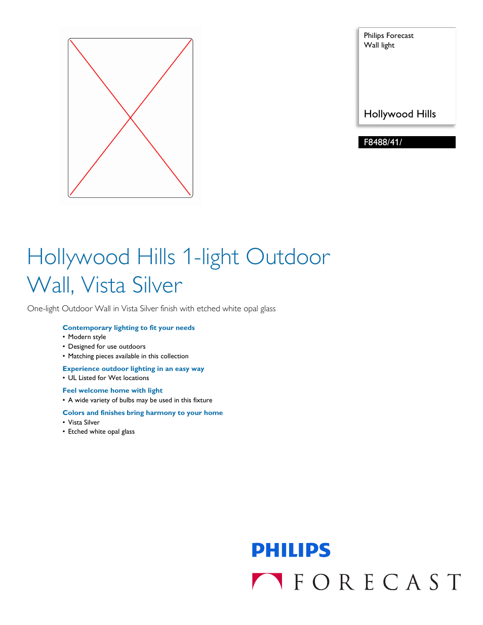 Philips F848841 User Manual | 2 pages
