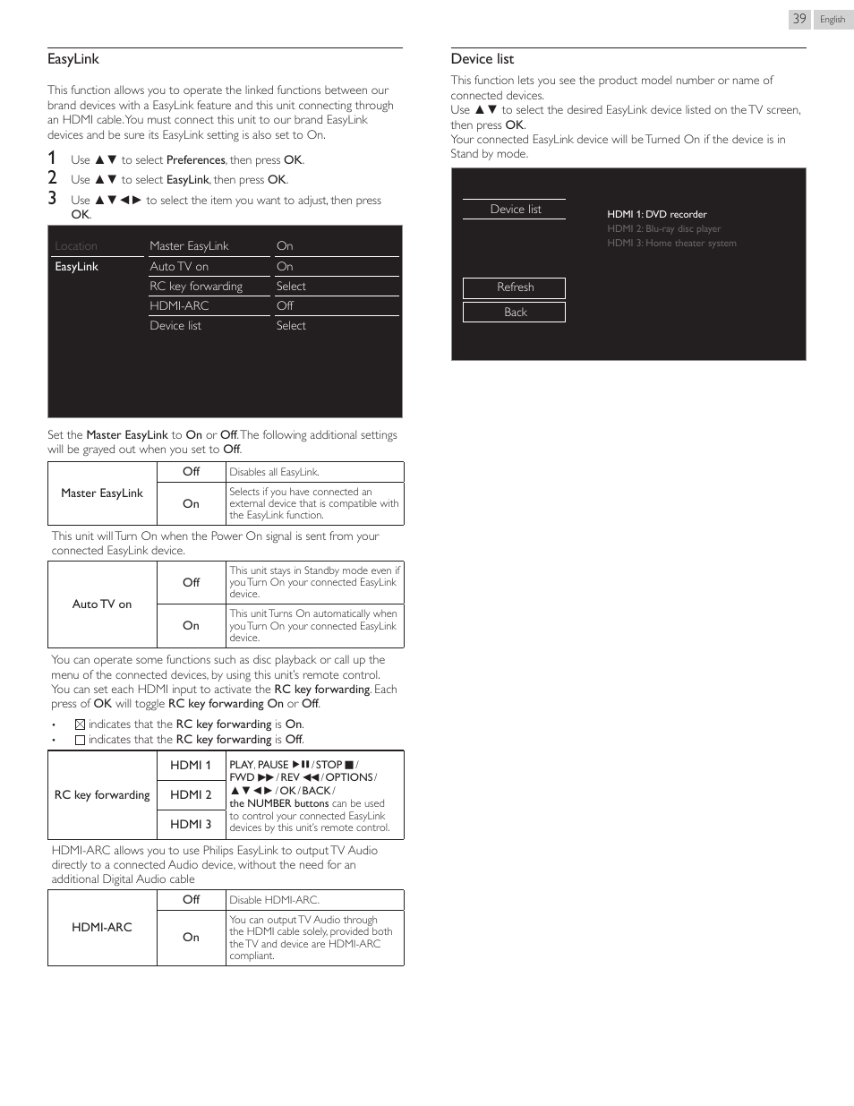 Philips 50PFL3807-F7 User Manual | Page 39 / 67