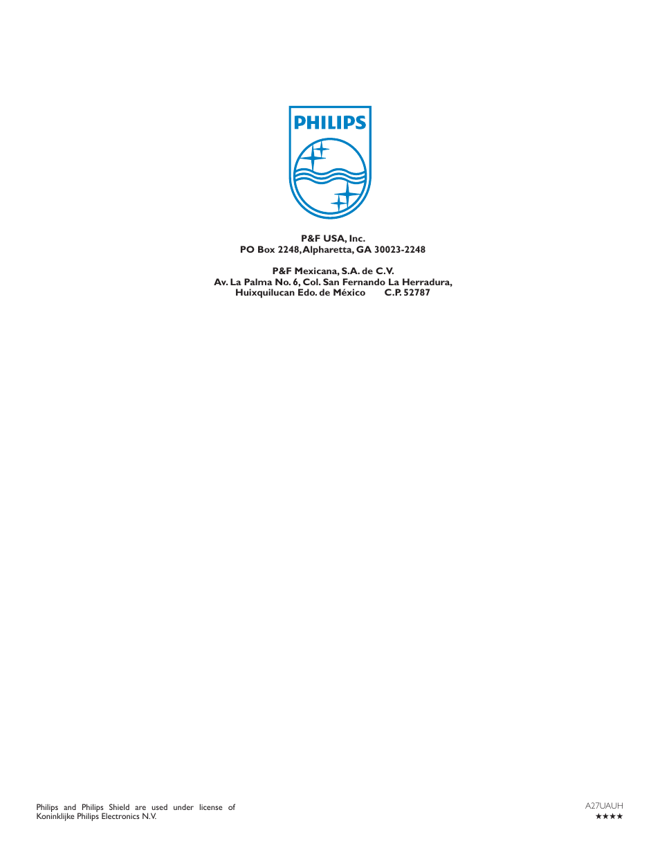 Philips 50PFL3807-F7 User Manual | Page 67 / 67