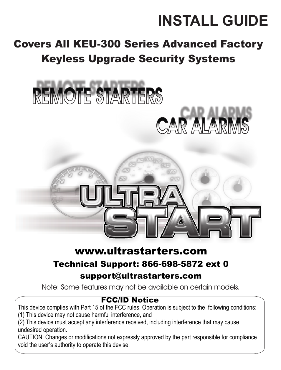 Ultra Start KEU-300 Series User Manual | 8 pages