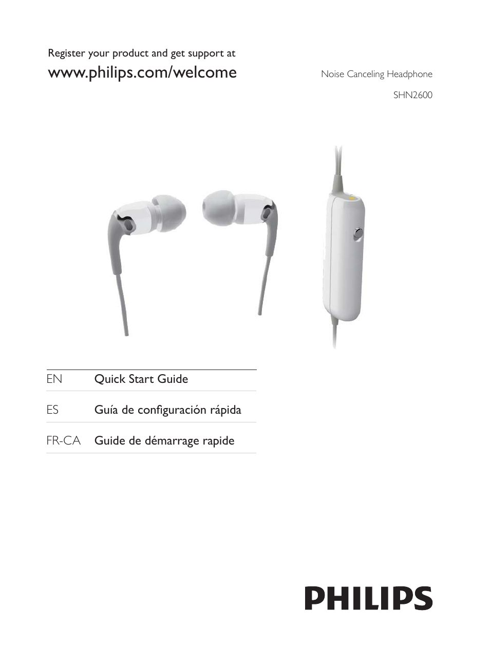 Philips SHN2600-28 User Manual | 4 pages