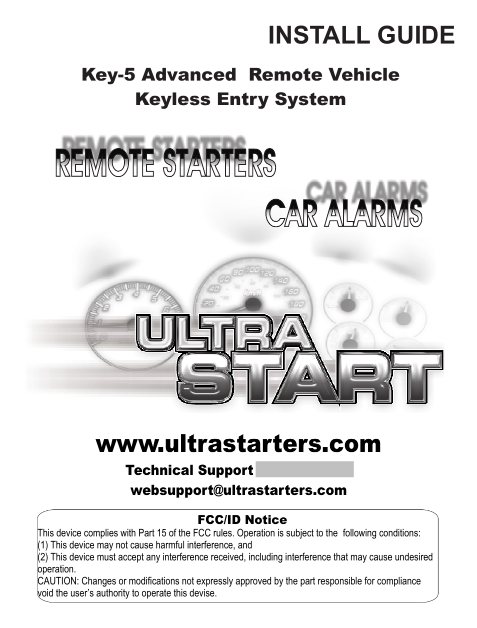 Ultra Start KE-5 User Manual | 8 pages