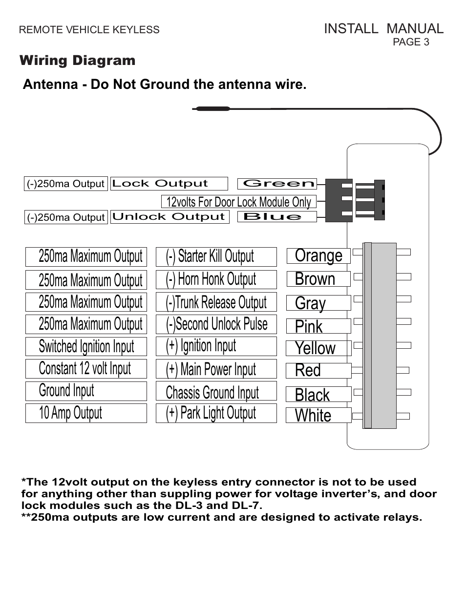 Orange brown gray pink yellow red black white | Ultra Start KE-5 User Manual | Page 3 / 8