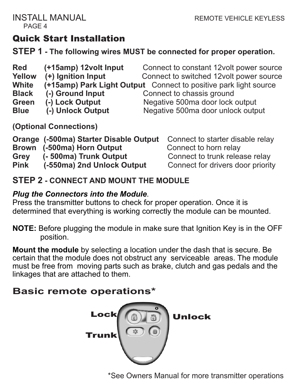 Ultra Start KE-5 User Manual | Page 4 / 8