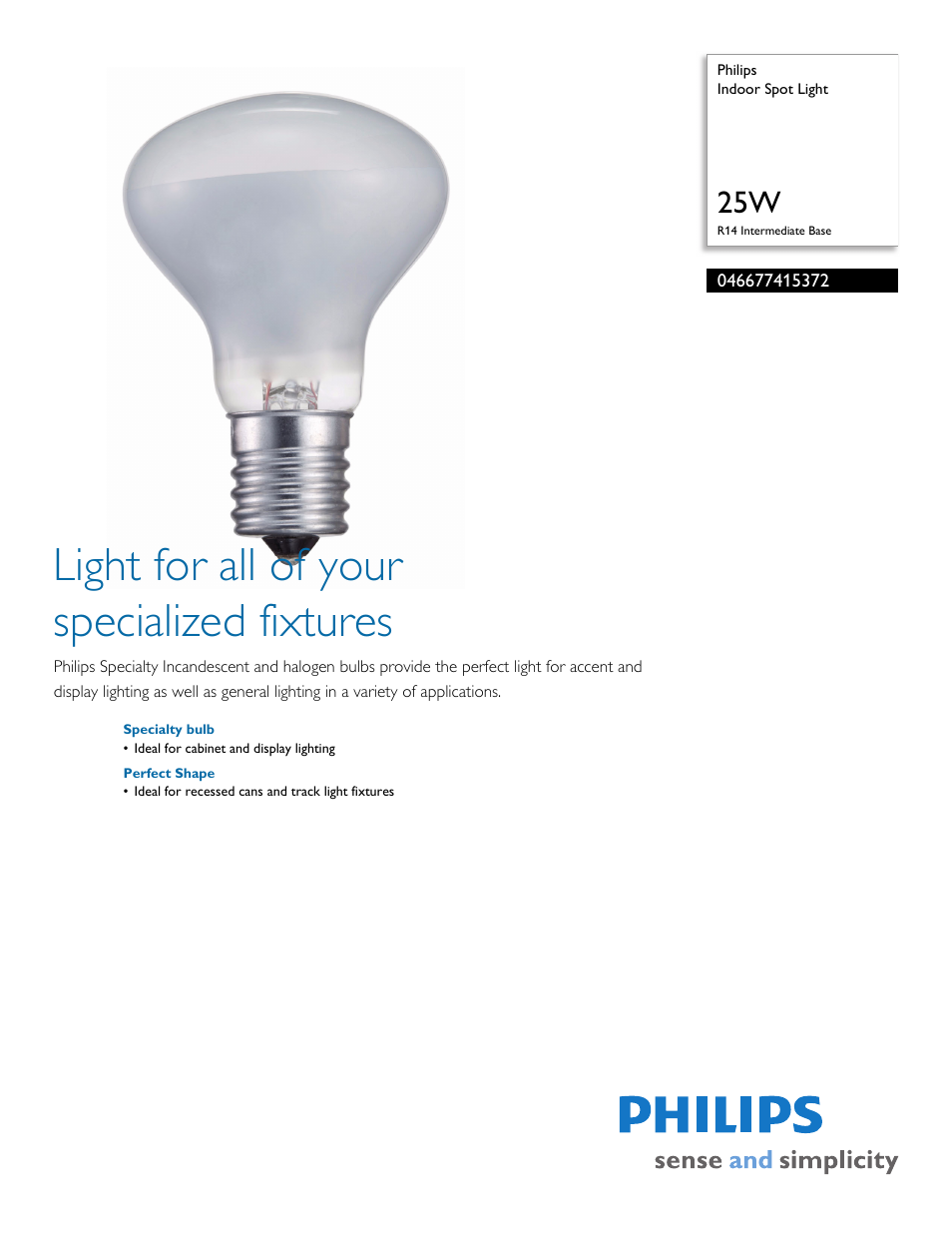 Philips 046677415372 User Manual | 2 pages