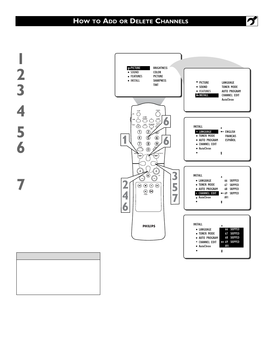 Philips 30PW850H User Manual | Page 9 / 56