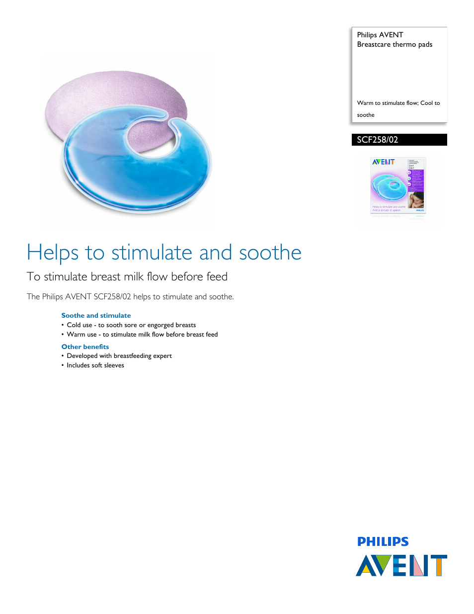 Philips SCF258-02 User Manual | 2 pages