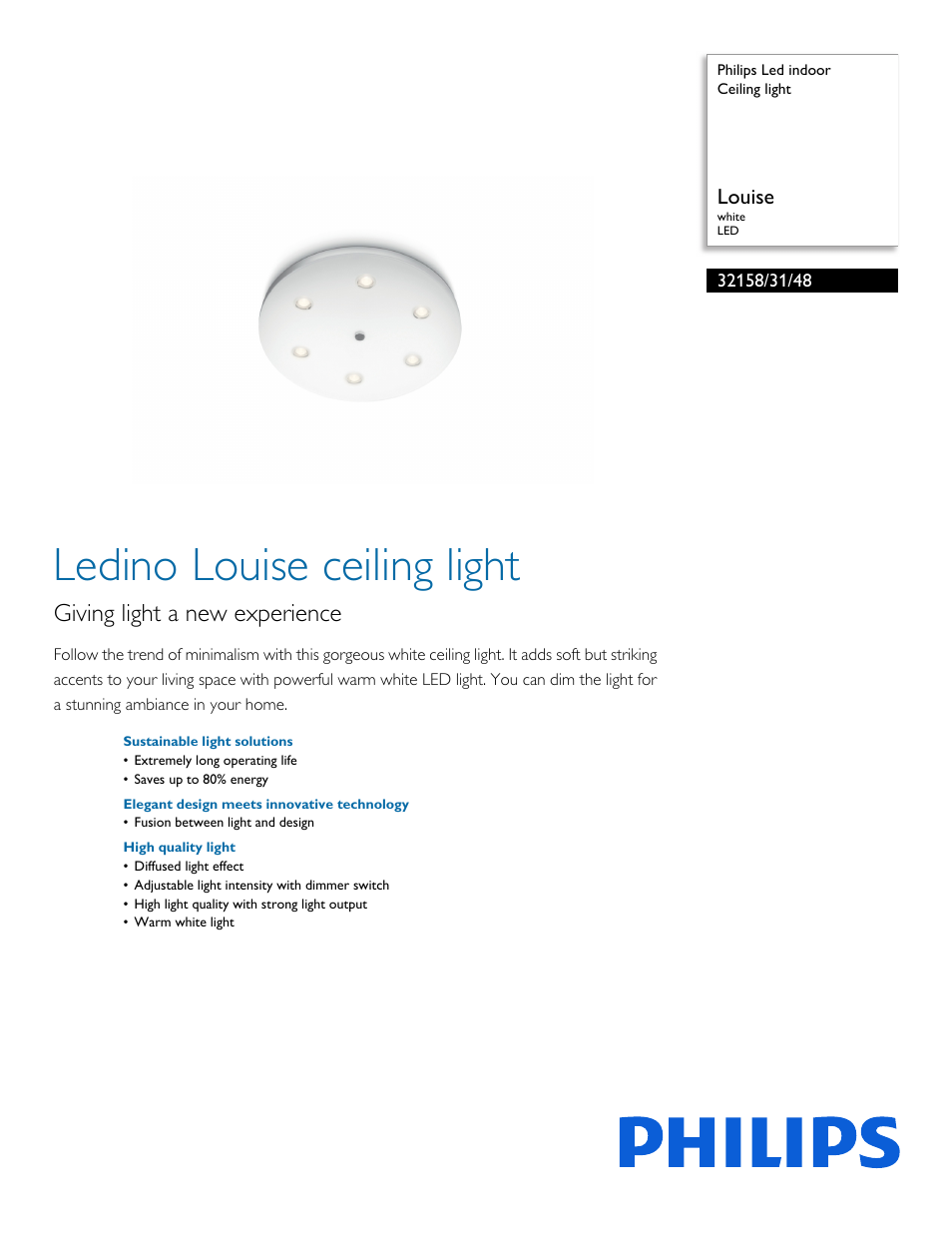 Philips 321583148 User Manual | 2 pages