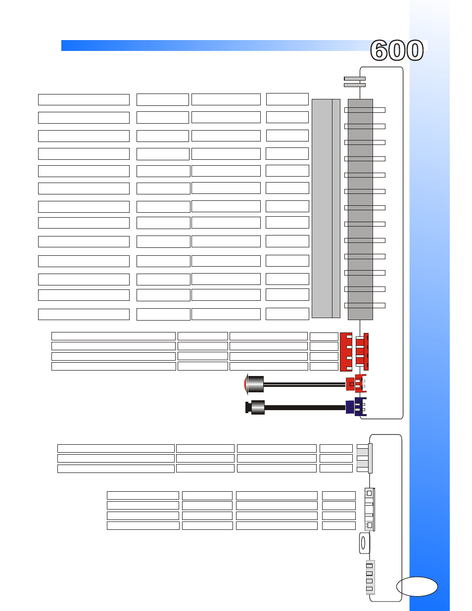 Satellite link plug, Side view, Wiring diagram | 4 pin white, 4 pin white 3 pin white, Valet switch, Main alar m har ness, 2 pin red 2 pin blue | Ultra Start 600 User Manual | Page 3 / 12