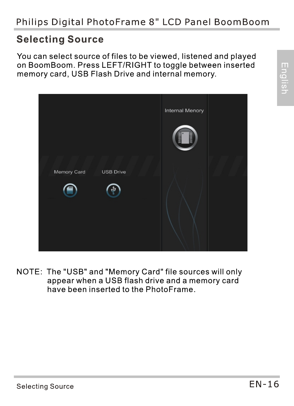 Selecting source | Philips SPF4080P-G7 User Manual | Page 21 / 86