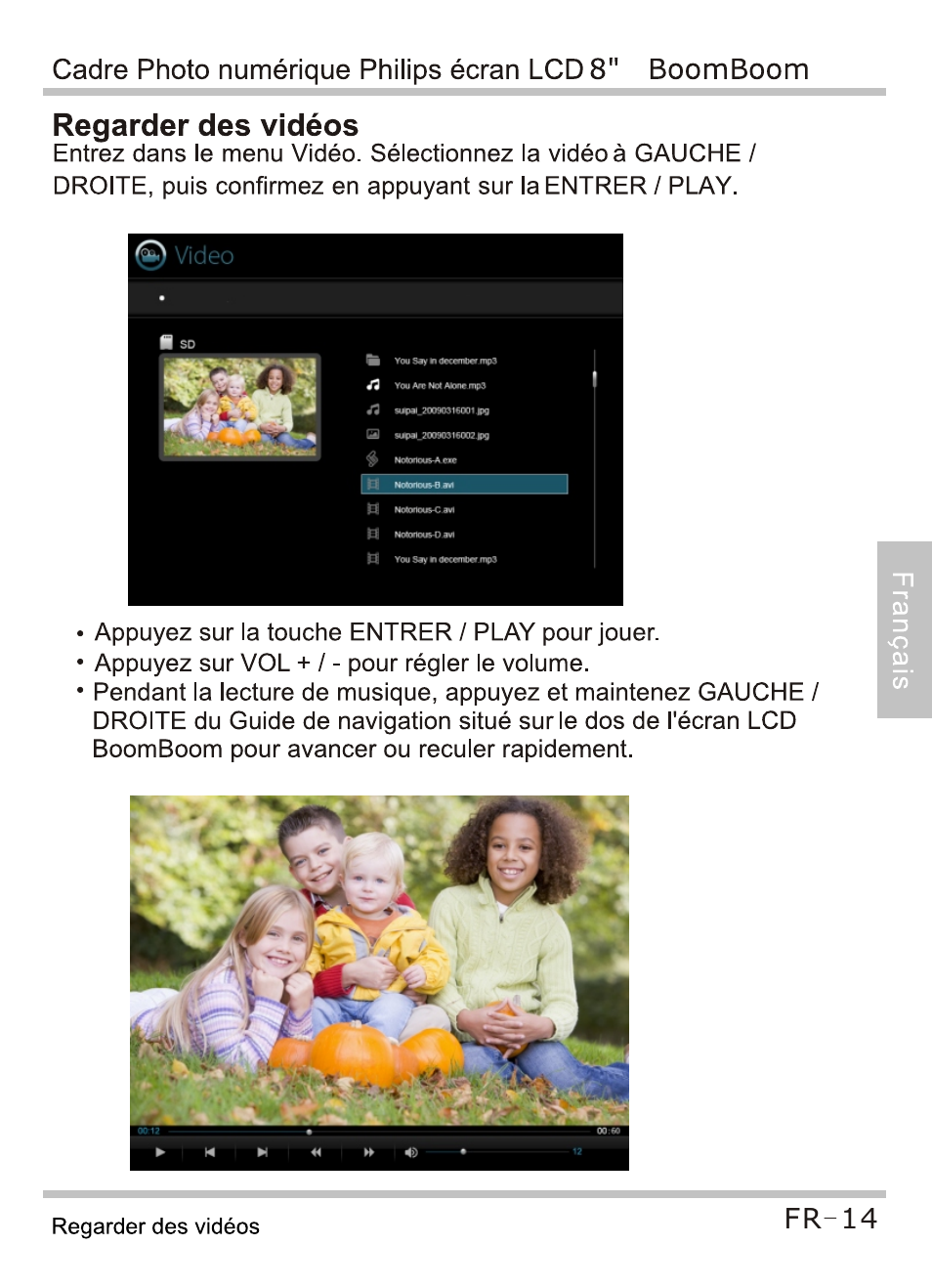 Regarder des vidéos | Philips SPF4080P-G7 User Manual | Page 47 / 86