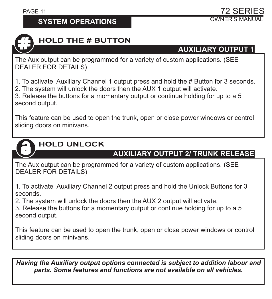 72 series | Ultra Start 72 SERIES 1272 User Manual | Page 11 / 20