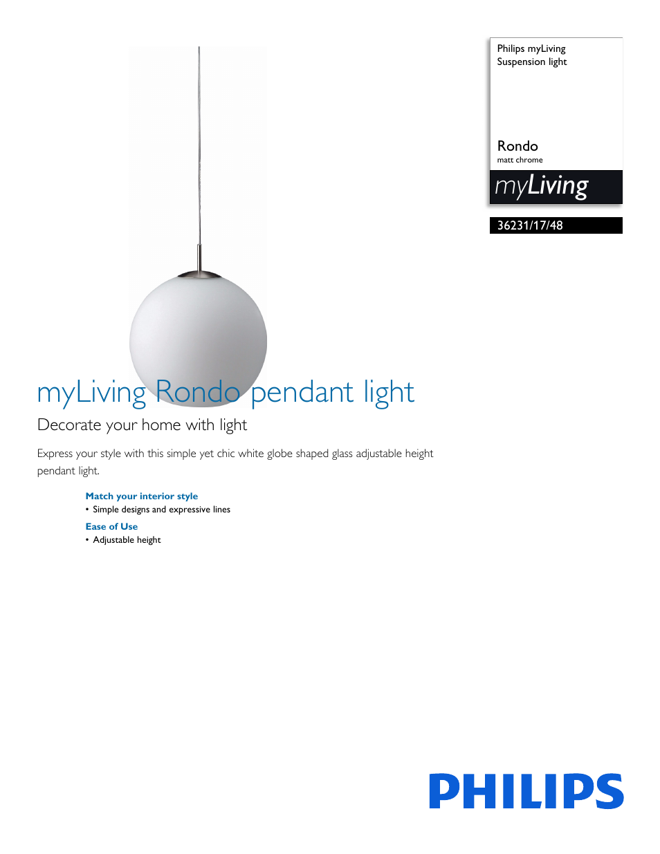 Philips 362311748 User Manual | 2 pages