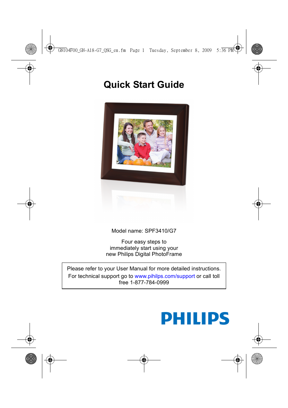 Philips SPF3410-G7 User Manual | 16 pages