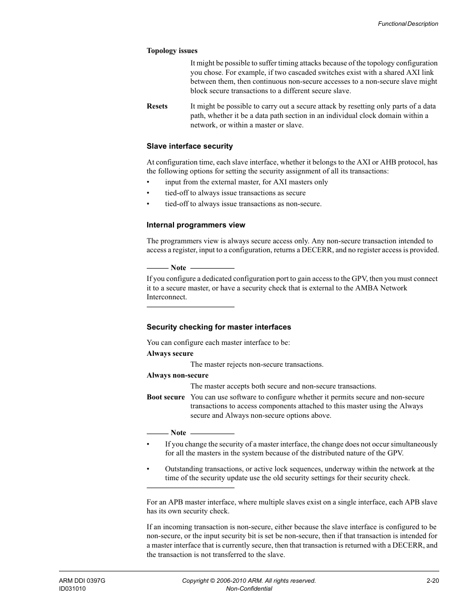 ARM AMBA NIC-301 User Manual | Page 35 / 54