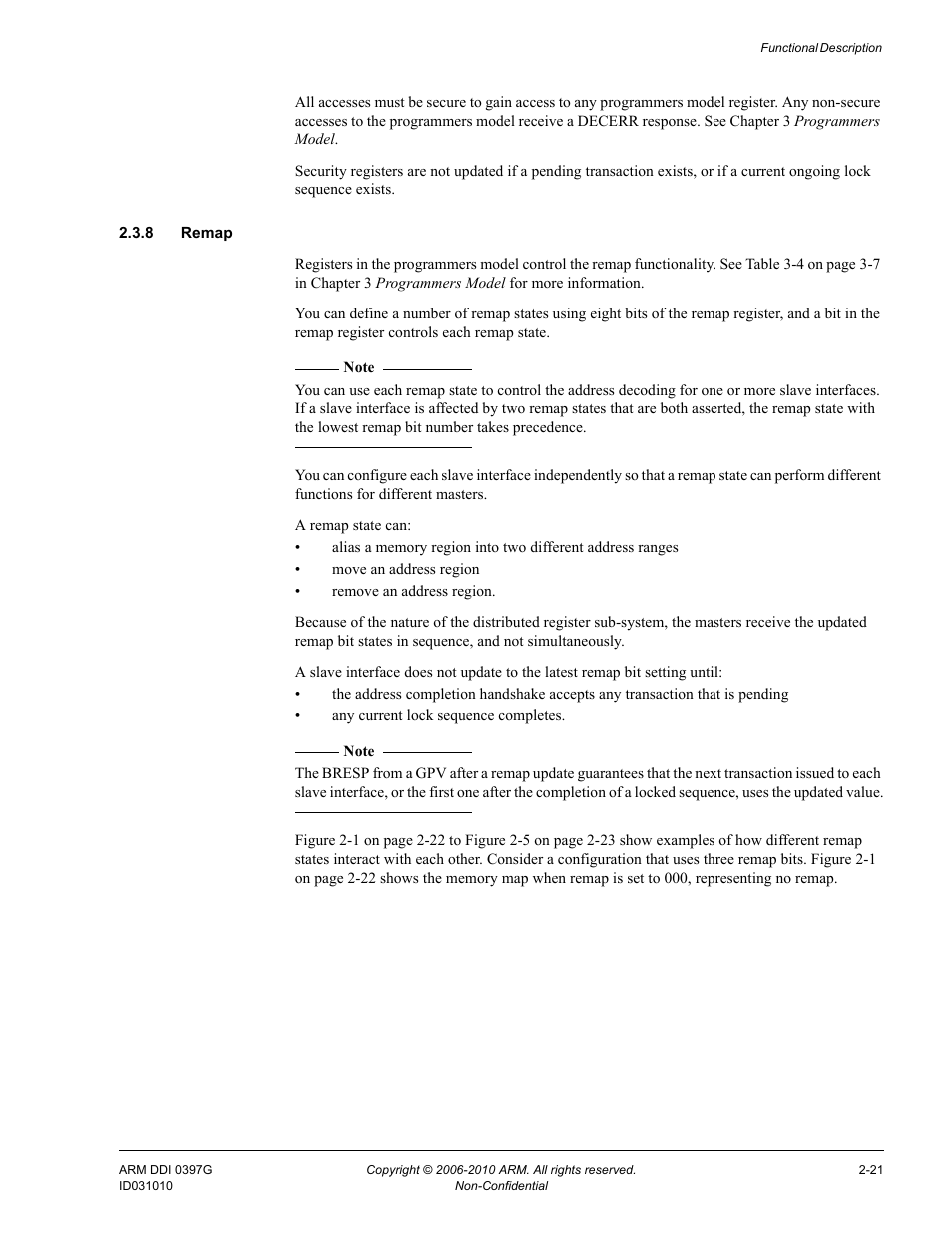 8 remap | ARM AMBA NIC-301 User Manual | Page 36 / 54