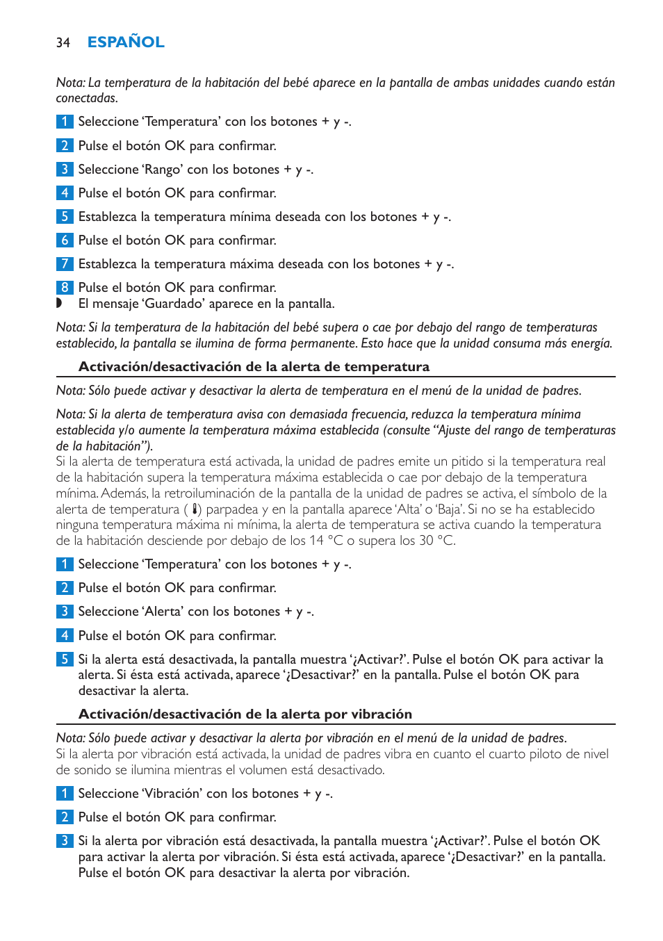Ajuste del idioma de la pantalla, Función de reinicio | Philips SCD530-00 User Manual | Page 34 / 64