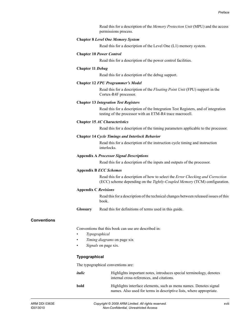 Conventions | ARM Cortex R4F User Manual | Page 18 / 456