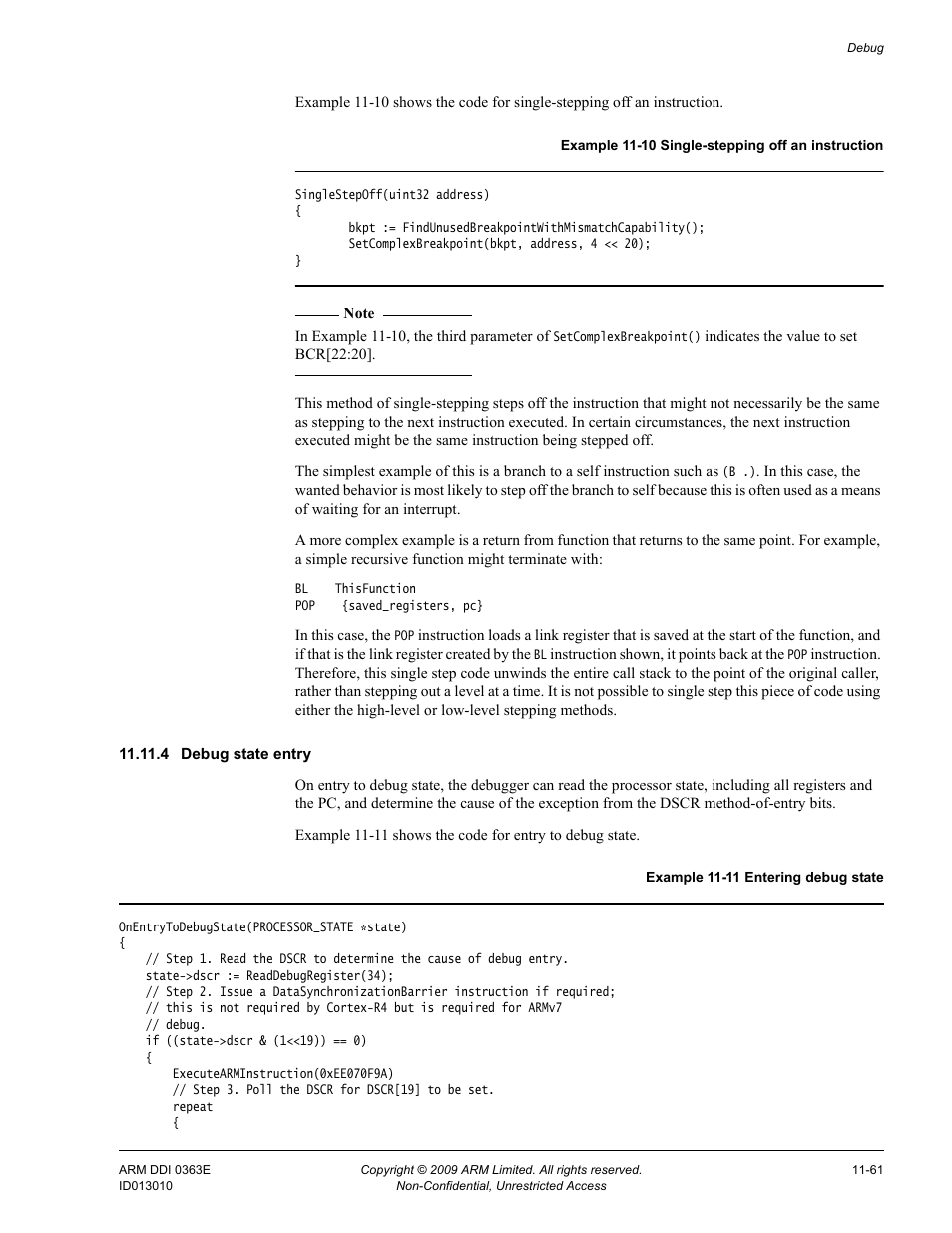 4 debug state entry | ARM Cortex R4F User Manual | Page 330 / 456