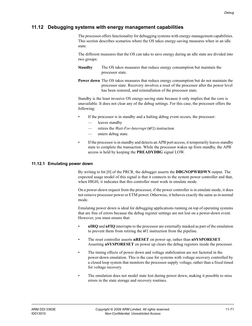 1 emulating power down | ARM Cortex R4F User Manual | Page 340 / 456