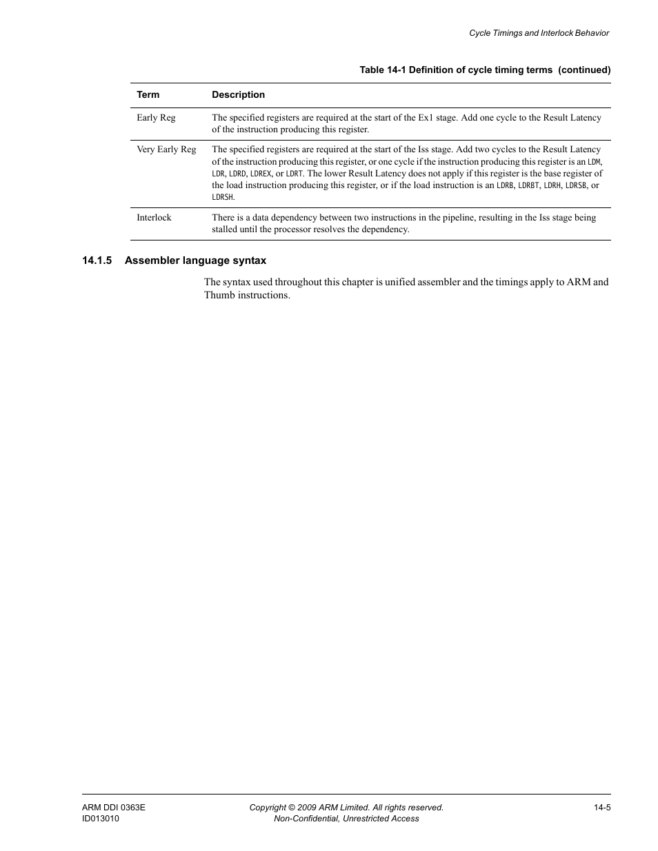 5 assembler language syntax | ARM Cortex R4F User Manual | Page 369 / 456