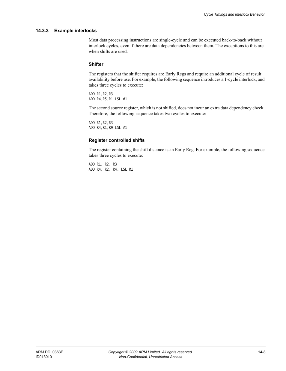 3 example interlocks | ARM Cortex R4F User Manual | Page 372 / 456