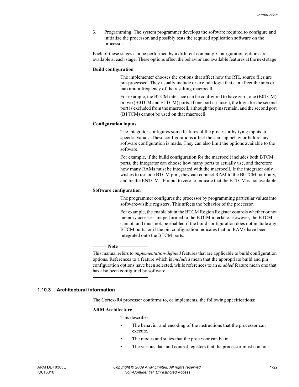 3 architectural information | ARM Cortex R4F User Manual | Page 43 / 456