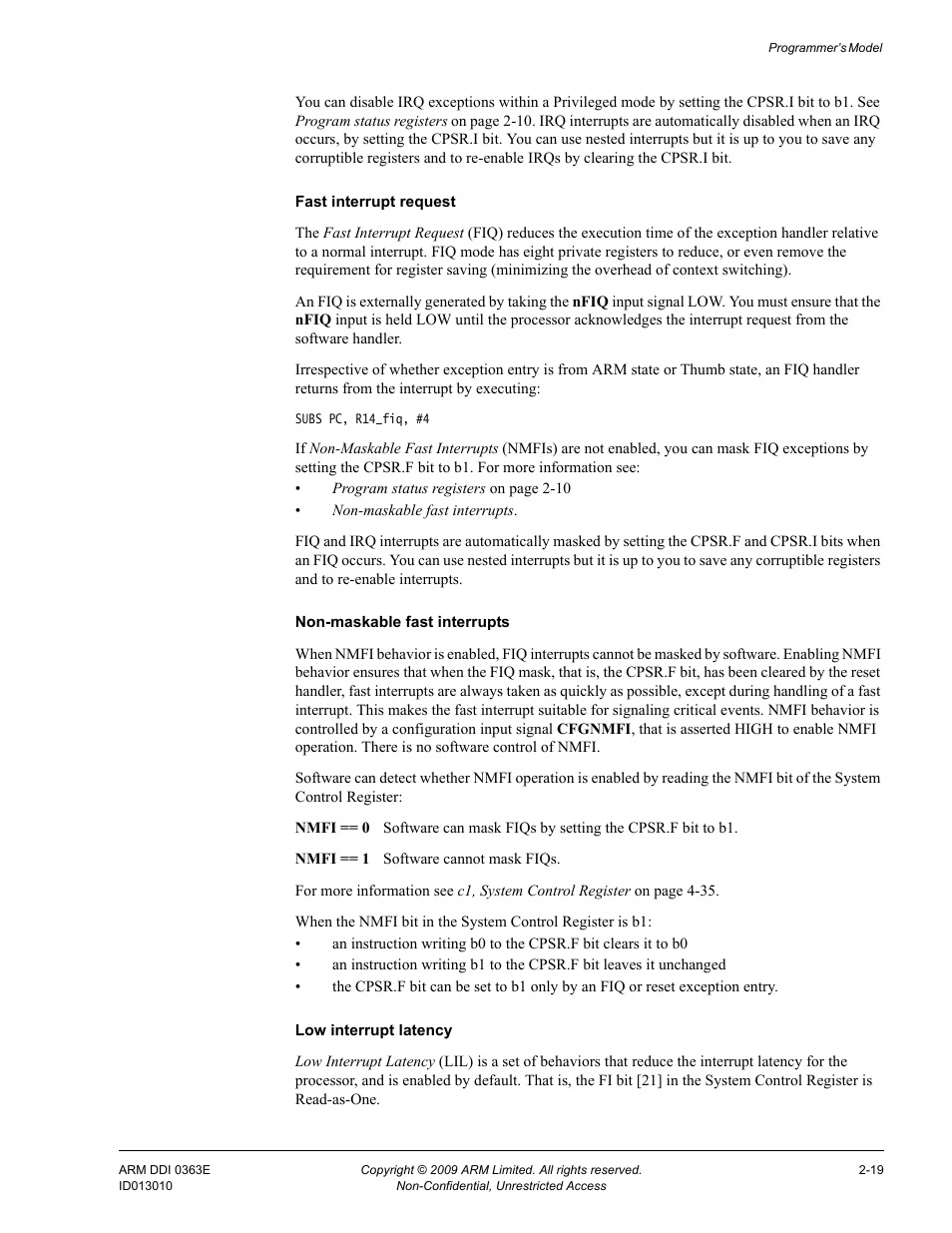 ARM Cortex R4F User Manual | Page 65 / 456
