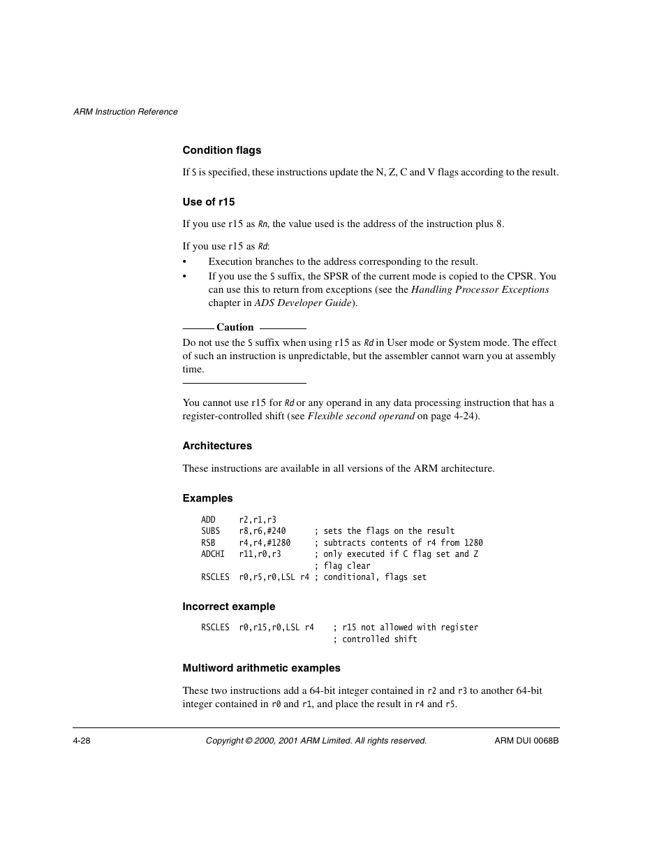 ARM VERSION 1.2 User Manual | Page 138 / 360