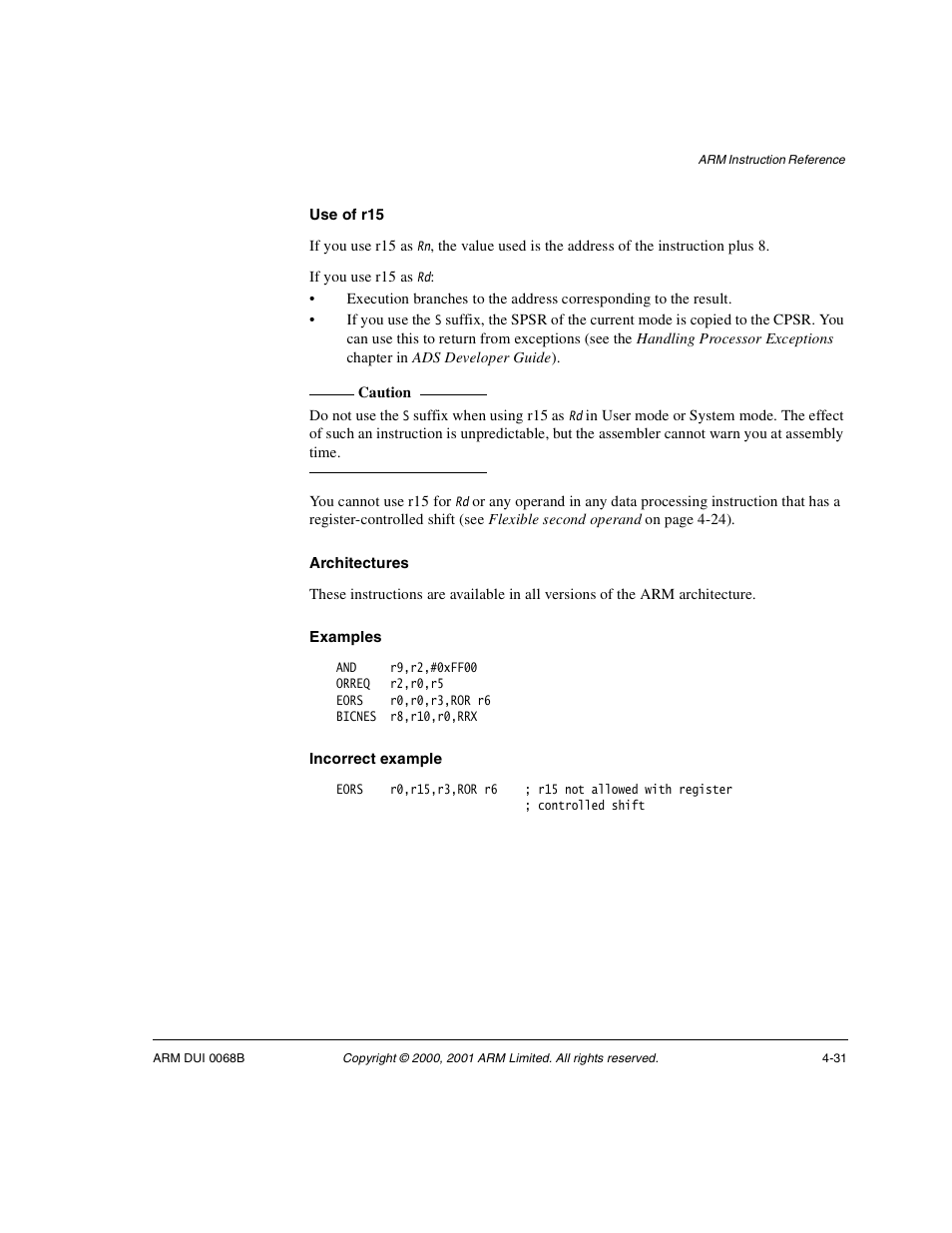 ARM VERSION 1.2 User Manual | Page 141 / 360