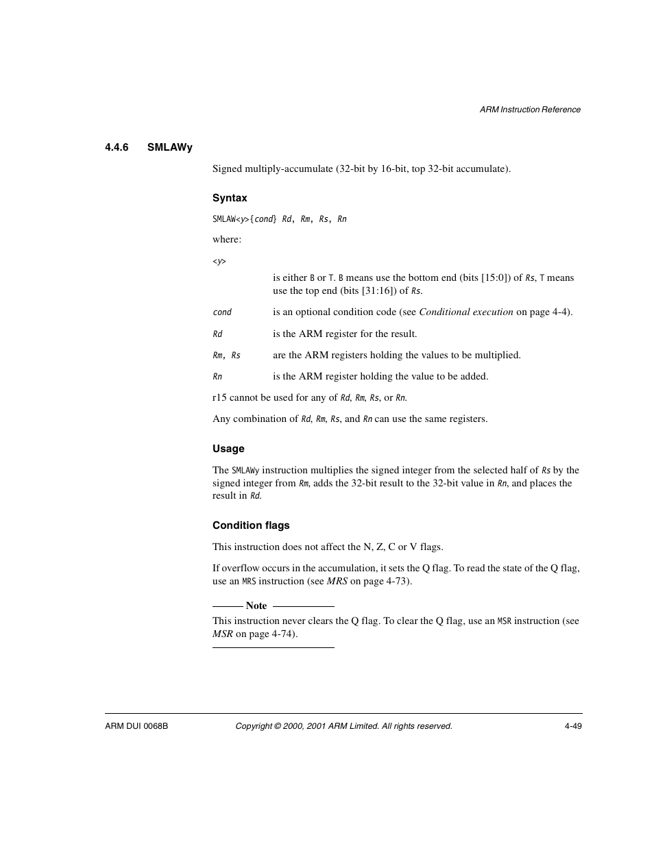 6 smlawy | ARM VERSION 1.2 User Manual | Page 159 / 360
