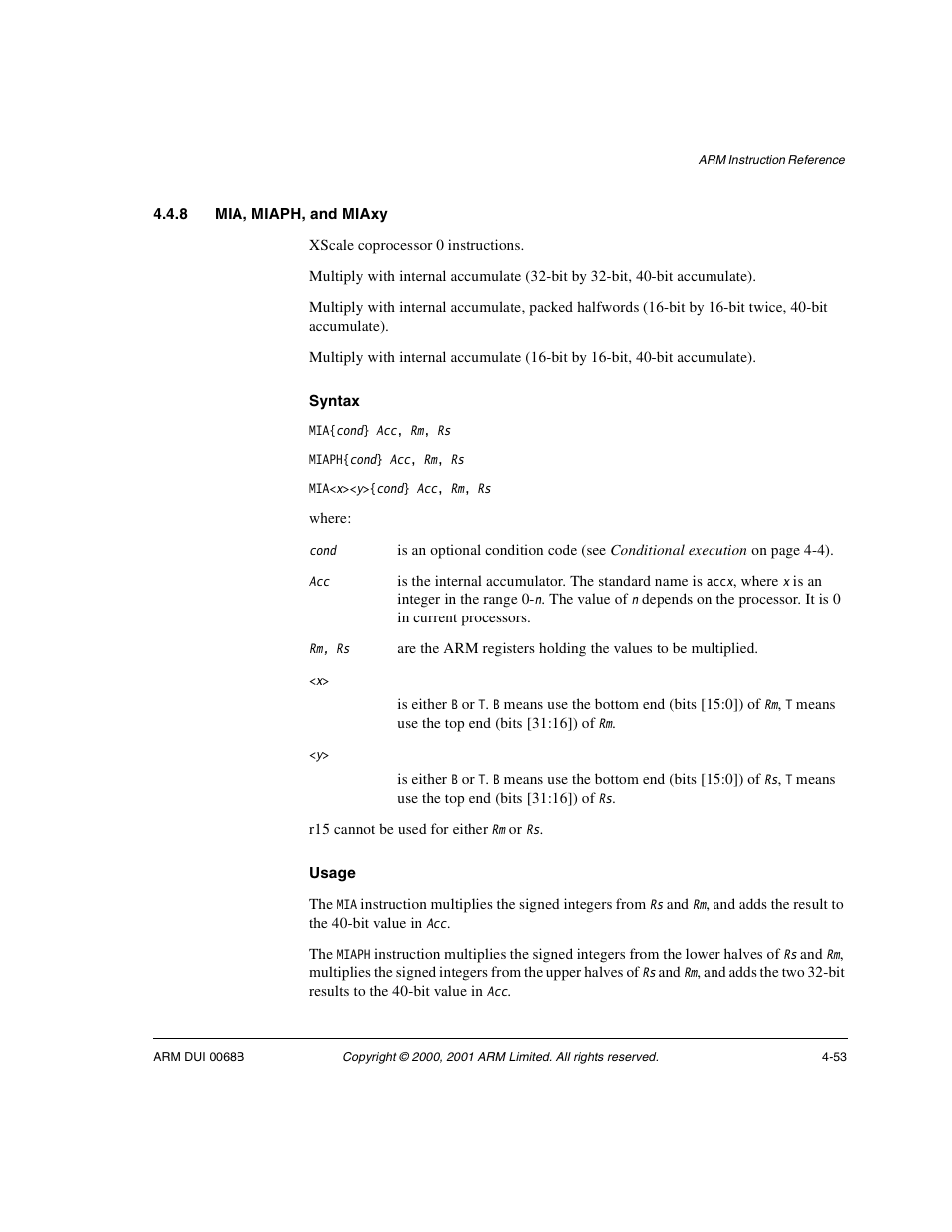 8 mia, miaph, and miaxy | ARM VERSION 1.2 User Manual | Page 163 / 360