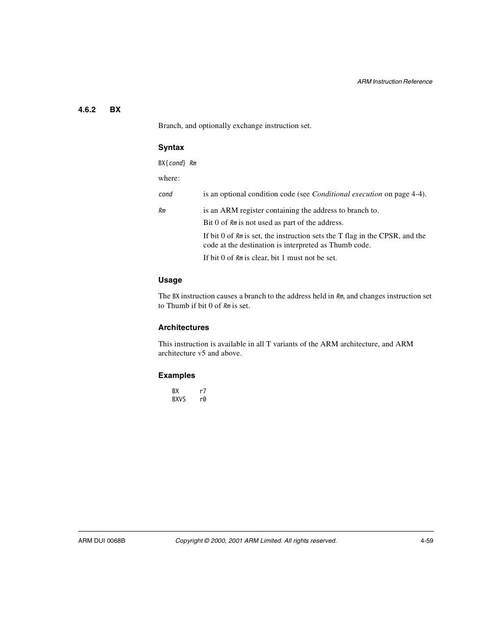 2 bx | ARM VERSION 1.2 User Manual | Page 169 / 360