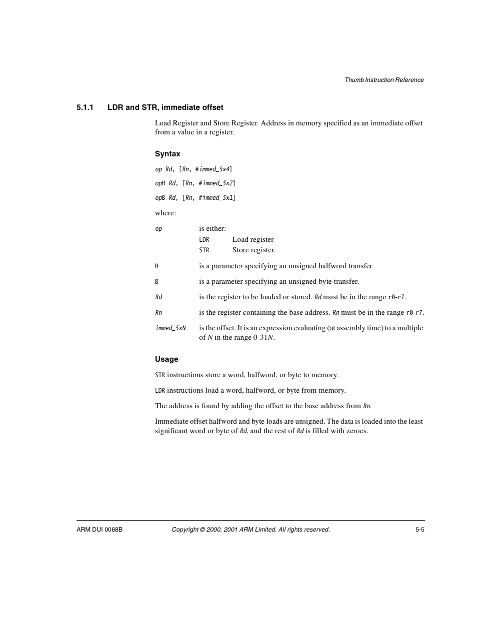 1 ldr and str, immediate offset | ARM VERSION 1.2 User Manual | Page 199 / 360