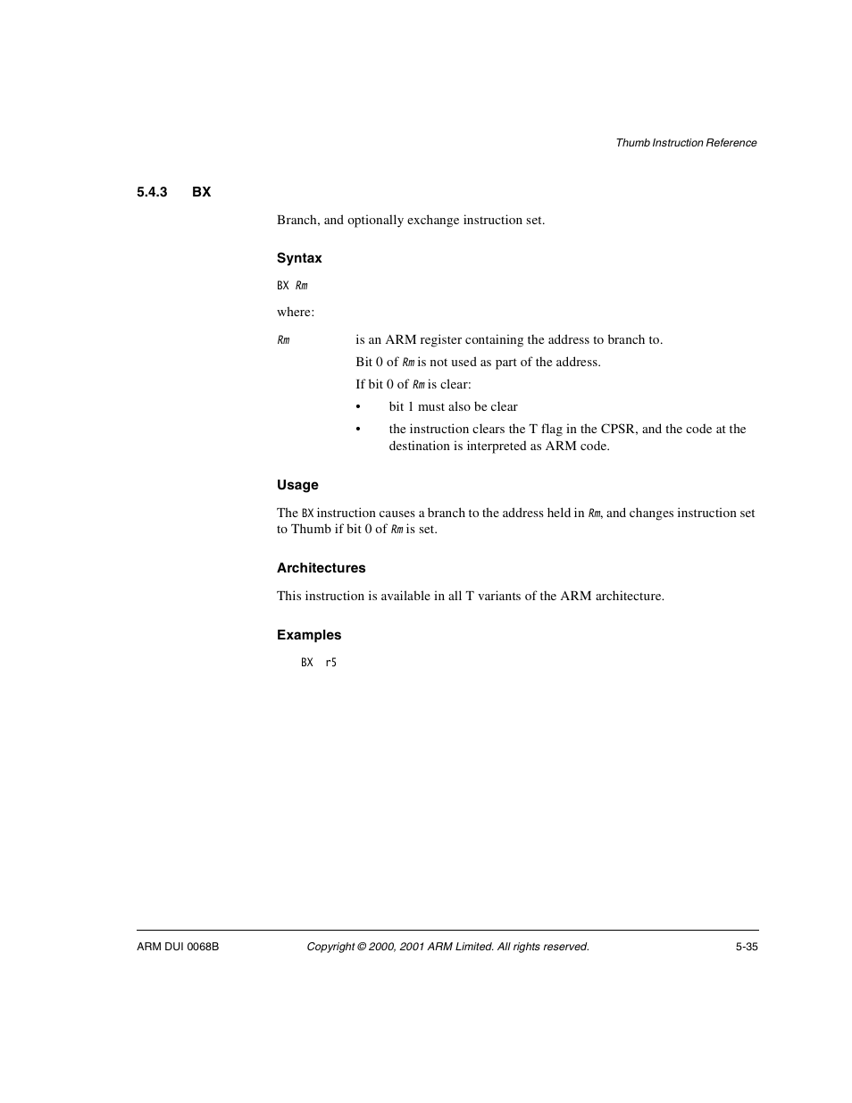 3 bx | ARM VERSION 1.2 User Manual | Page 229 / 360